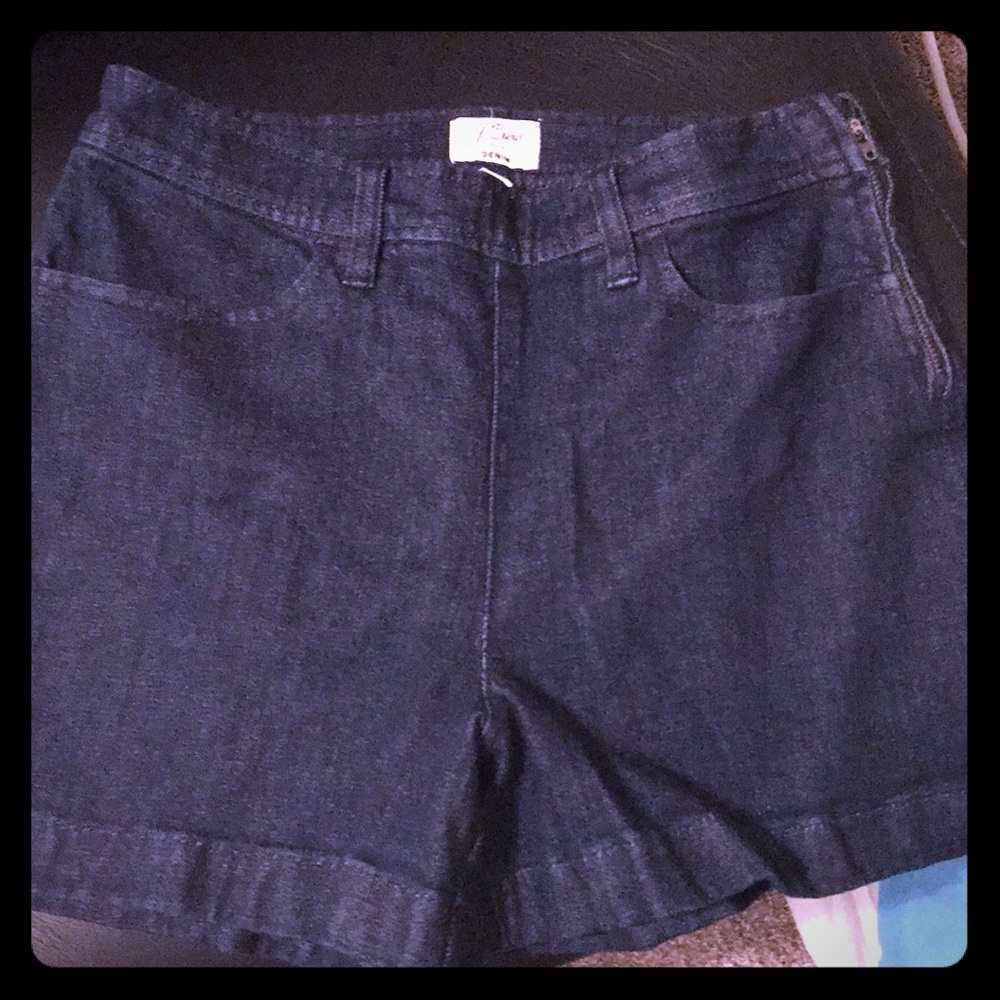 Jcrew High waist denim shorts